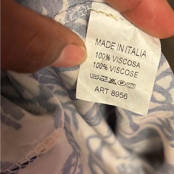 Navy and Cream Maxi Dress - Picture 8 of 14